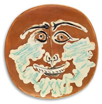 PABLO PICASSO Bearded Face.